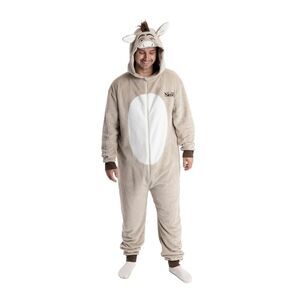 Shrek Unisex Adult Donkey All-In-One Nightwear / Brown